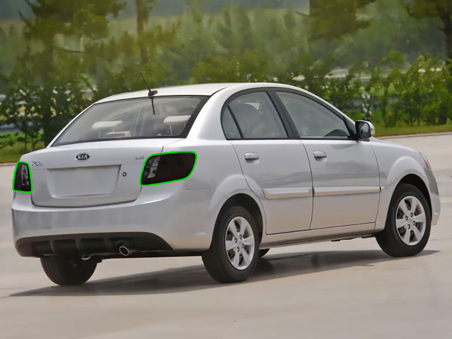 rio (sedan) Tail Light Tint Installation Points