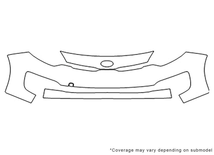 rio Avery Dennison Clear Bra Bumper Precut PPF Diagram
