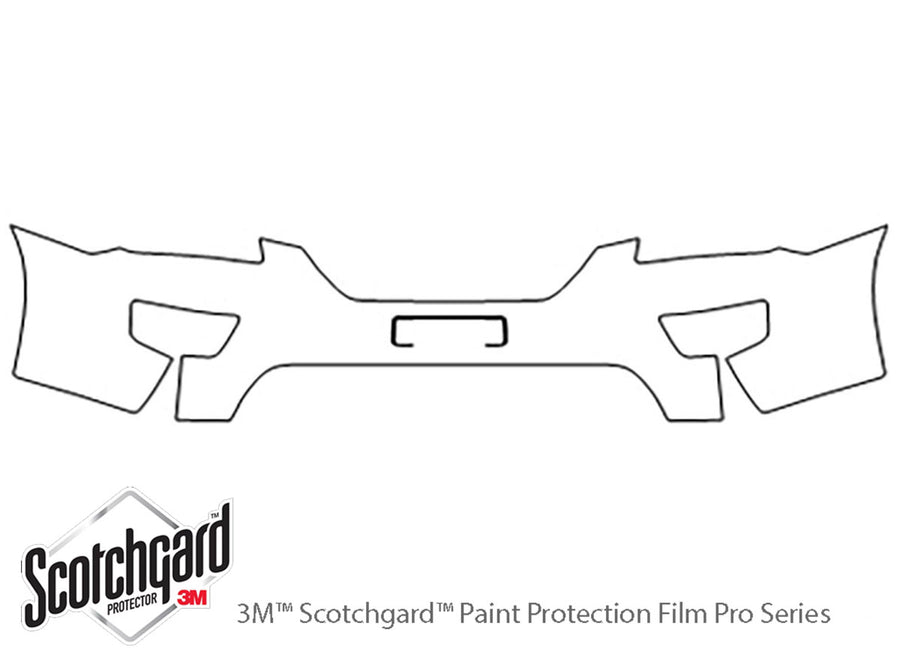 rondo 3M Clear Bra Bumper Precut PPF Diagram