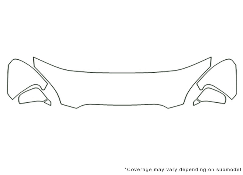 rondo 3M Clear Bra Hood Precut PPF Diagram