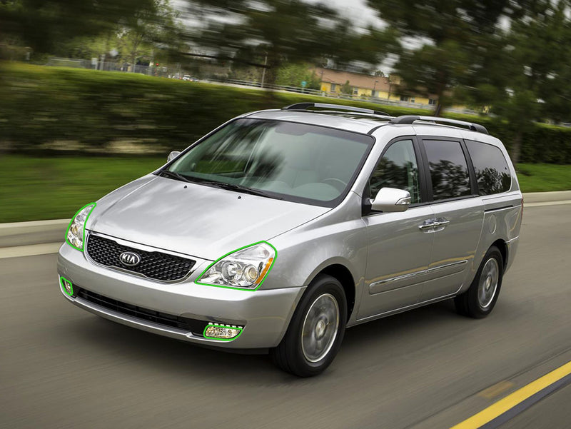 kia sedona 2014-2014 Headlight Protection Installation Location