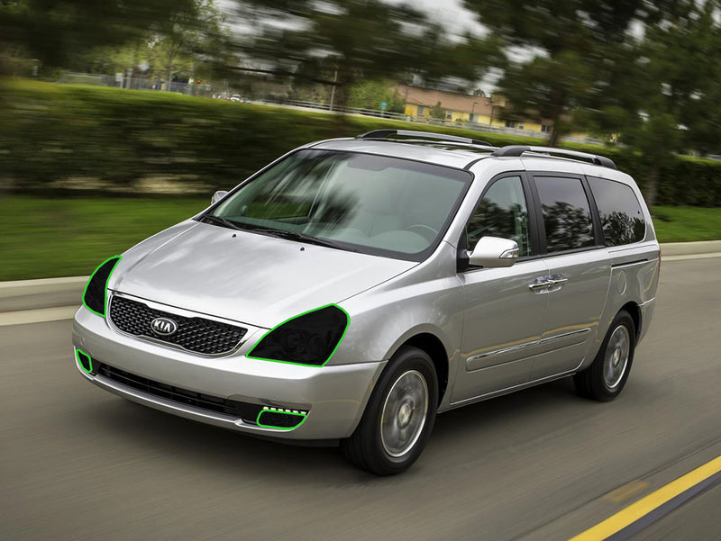kia sedona 2014-2014 Headlight Tint Location
