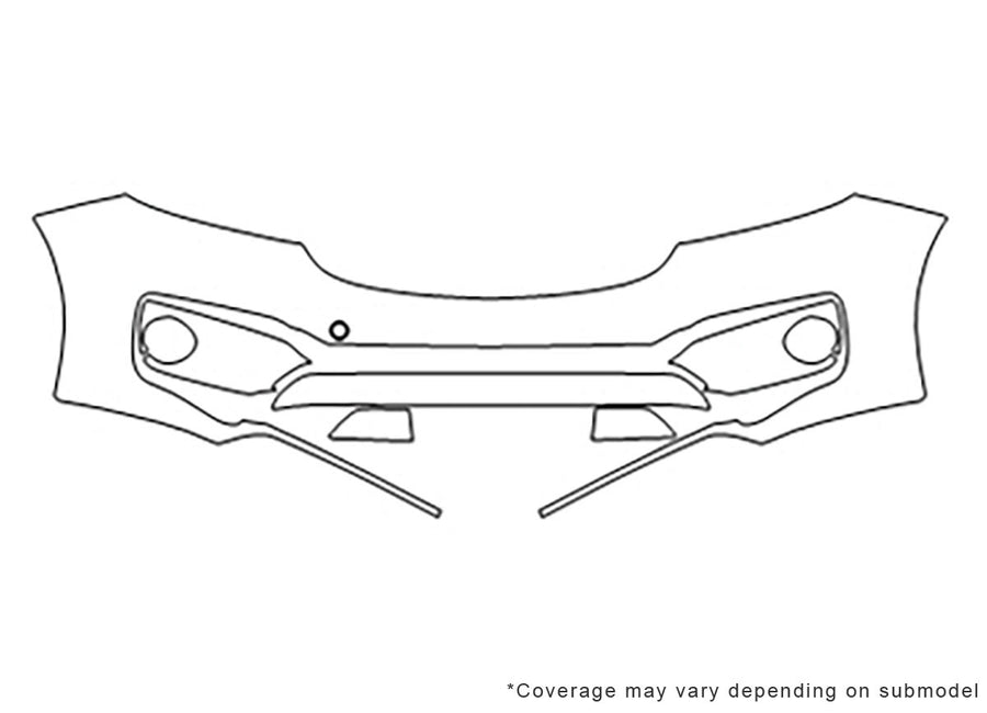sedona Avery Dennison Clear Bra Bumper Precut PPF Diagram