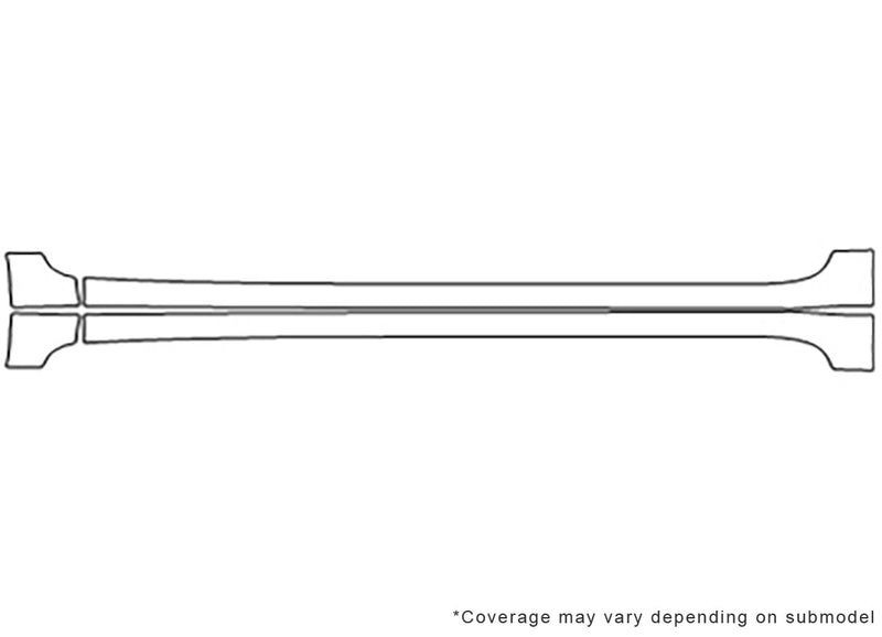sedona 3M Clear Bra Door Cup Precut PPF Diagram