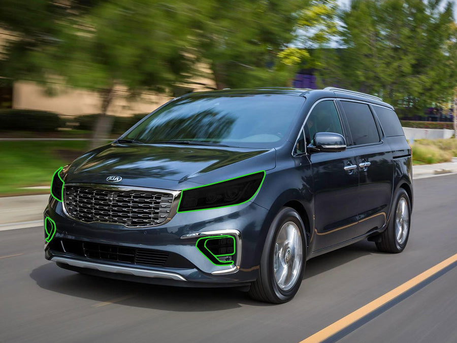 kia sedona 2015-2021 Headlight Tint Location