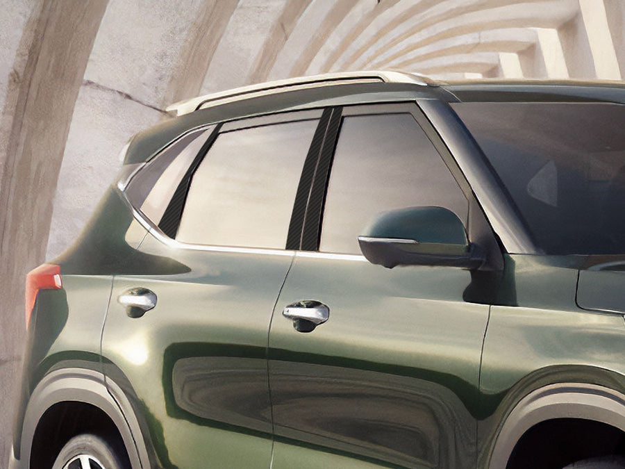 kia seltos 2021-2024 Carbon Fiber Pillar Cover Diagram