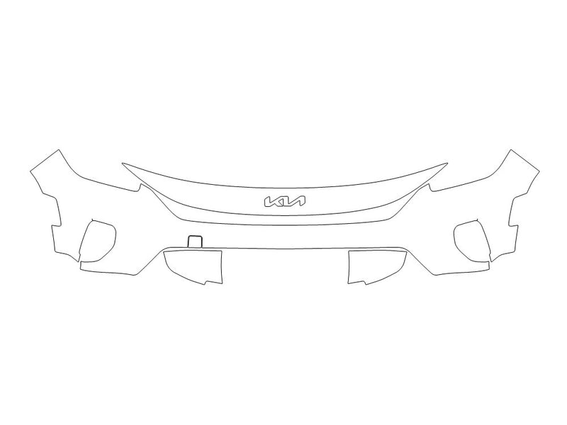 seltos 3M Clear Bra Bumper Precut PPF Diagram