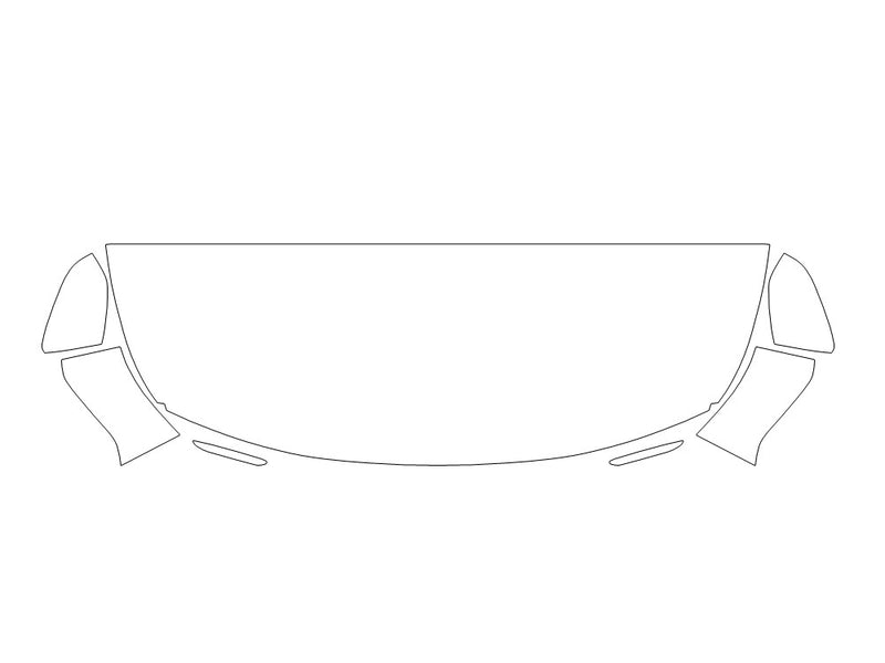 seltos 3M Clear Bra Hood Precut PPF Diagram