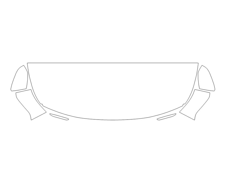 seltos 3M Clear Bra Hood Precut PPF Diagram