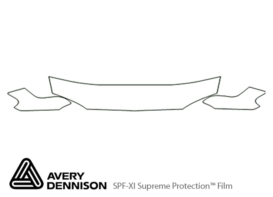 sephia Avery Dennison Clear Bra Hood Precut PPF Diagram
