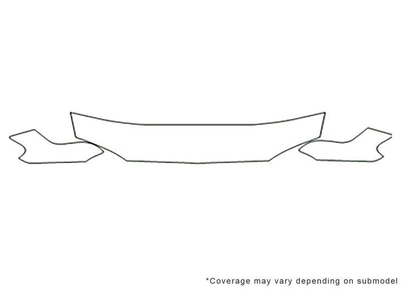 sephia 3M Clear Bra Hood Precut PPF Diagram