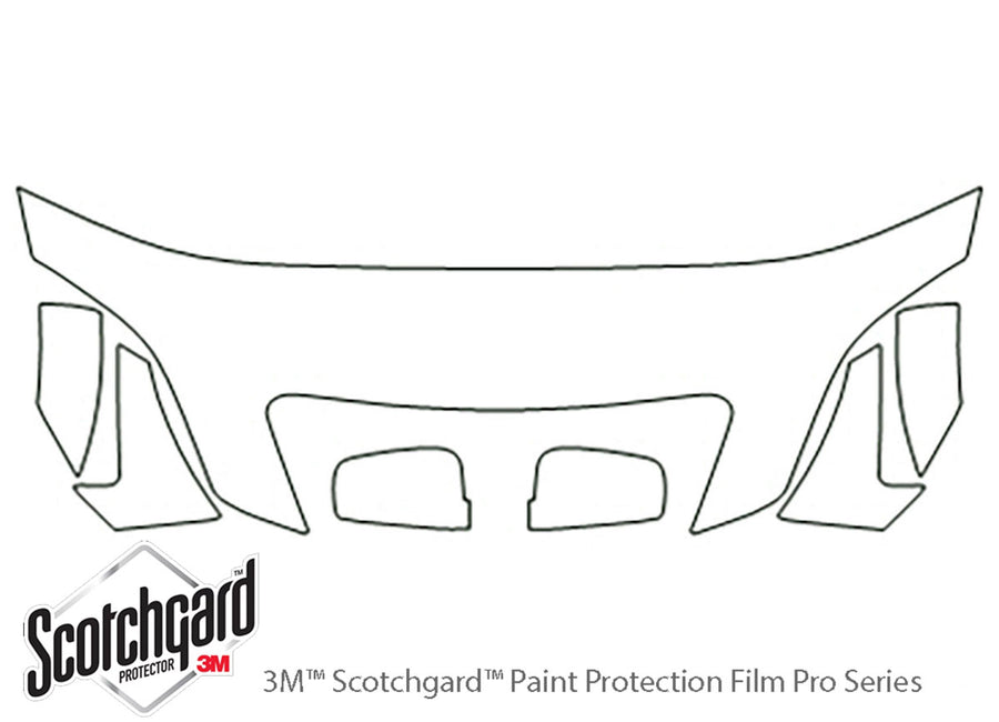 sorento 3M Clear Bra Hood Precut PPF Diagram
