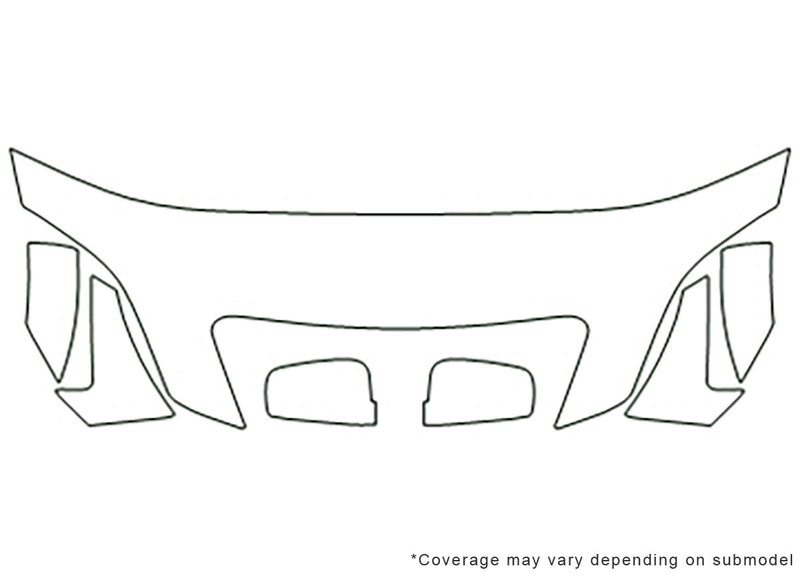 sorento Avery Dennison Clear Bra Hood Precut PPF Diagram