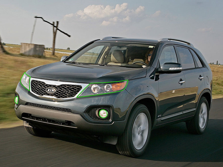 kia sorento 2003-2010 Headlight Protection Installation Location