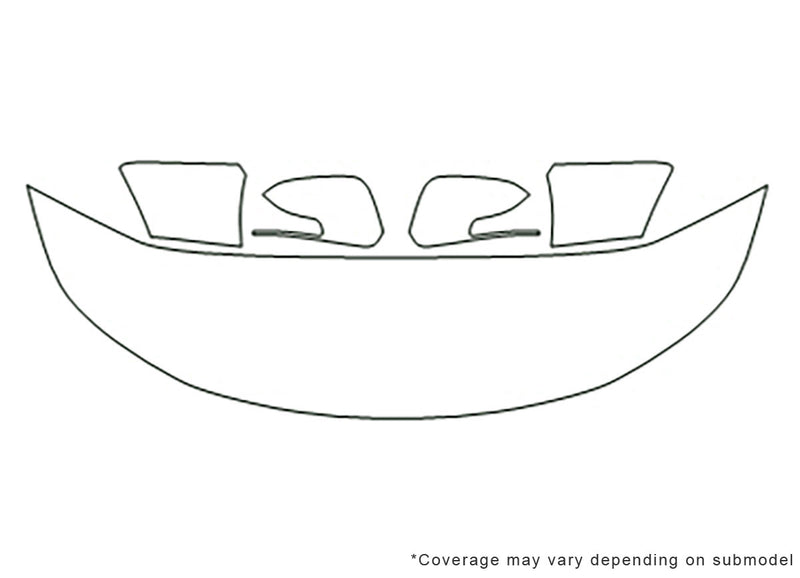 sorento Avery Dennison Clear Bra Hood Precut PPF Diagram