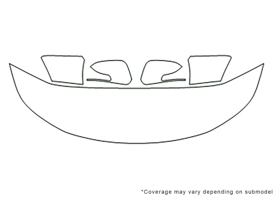 sorento Avery Dennison Clear Bra Hood Precut PPF Diagram