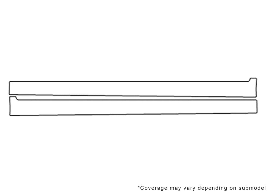 sorento 3M Clear Bra Door Cup Precut PPF Diagram