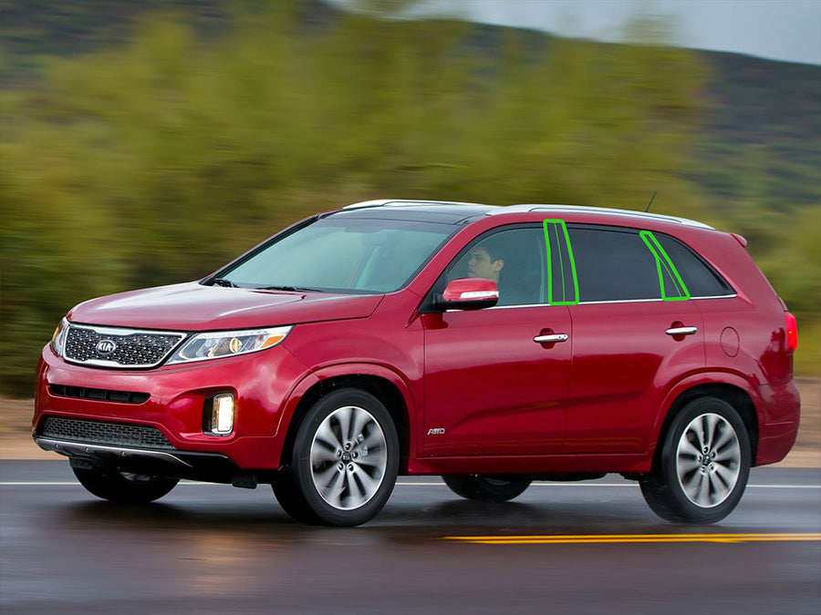 kia sorento 2011-2015 Pillar Post Trim Installation Location