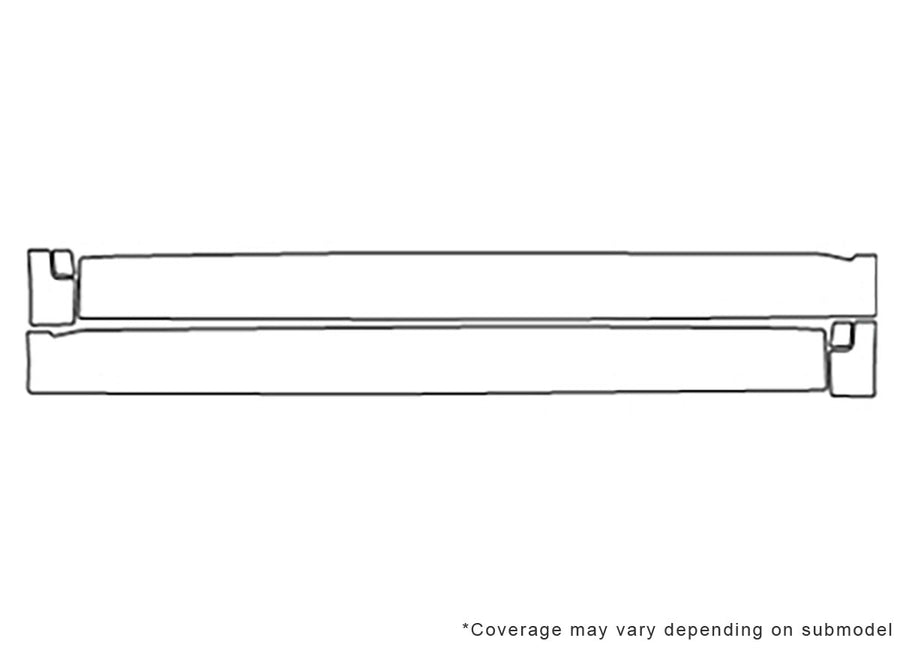 sorento 3M Clear Bra Door Cup Precut PPF Diagram