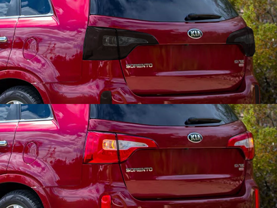 sorento Before and After Smoked Taillights