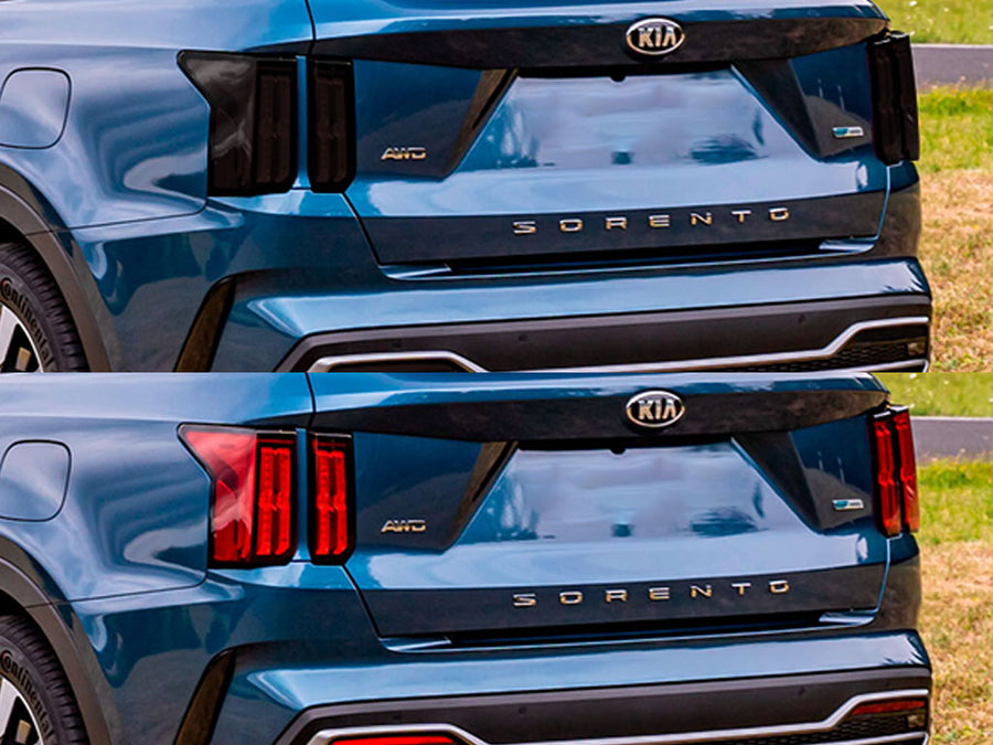 sorento Before and After Smoked Taillights