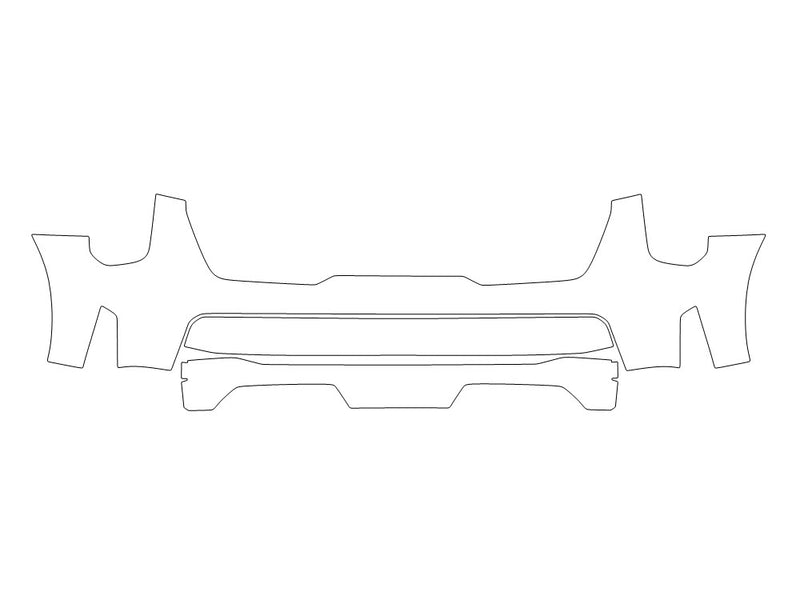 sorento Avery Dennison Clear Bra Bumper Precut PPF Diagram