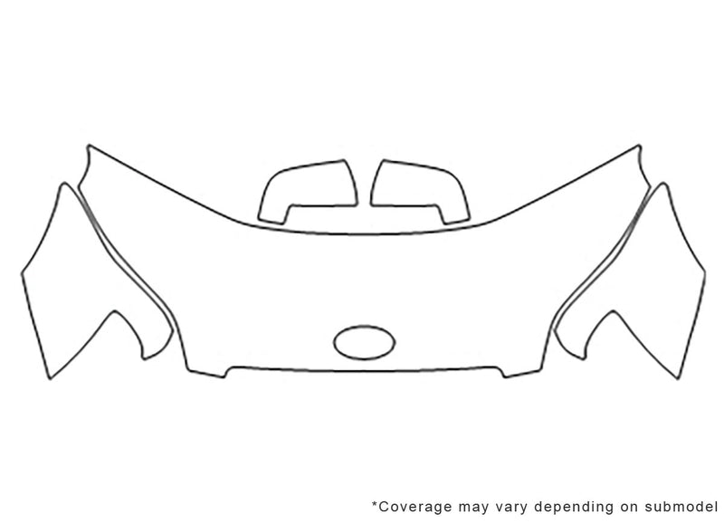 soul 3M Clear Bra Hood Precut PPF Diagram