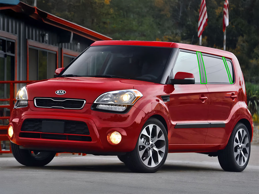 kia soul 2010-2013 Pillar Post Trim Installation Location