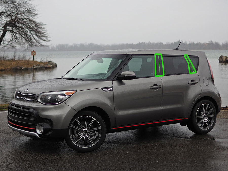 kia soul 2014-2019 Pillar Post Trim Installation Location