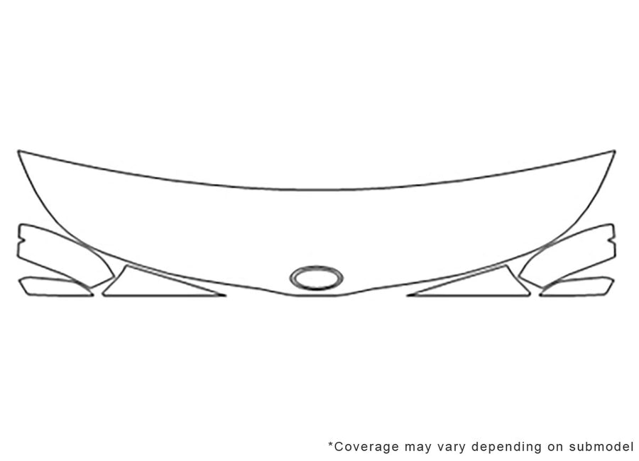 soul 3M Clear Bra Hood Precut PPF Diagram