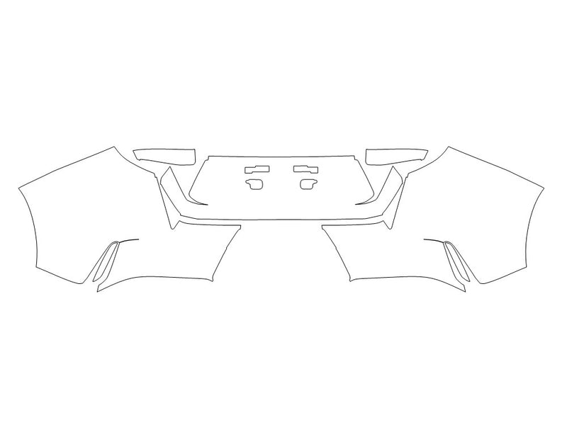 soul 3M Clear Bra Door Cup Precut PPF Diagram