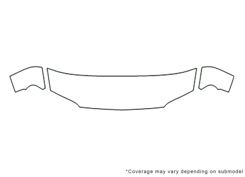 spectra 3M Clear Bra Hood Precut PPF Diagram