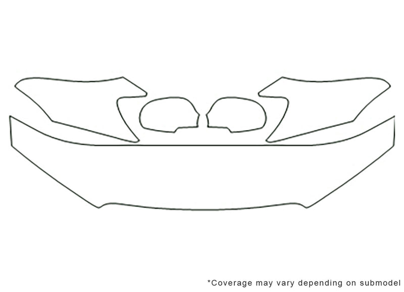 spectra 3M Clear Bra Hood Precut PPF Diagram