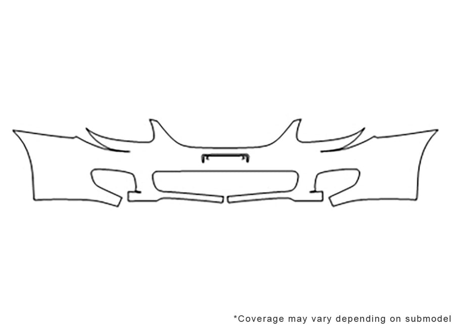 spectra Avery Dennison Clear Bra Bumper Precut PPF Diagram