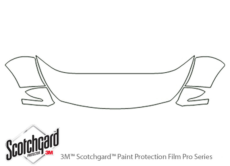 sportage 3M Clear Bra Hood Precut PPF Diagram