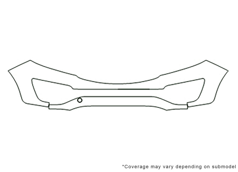 sportage Avery Dennison Clear Bra Bumper Precut PPF Diagram