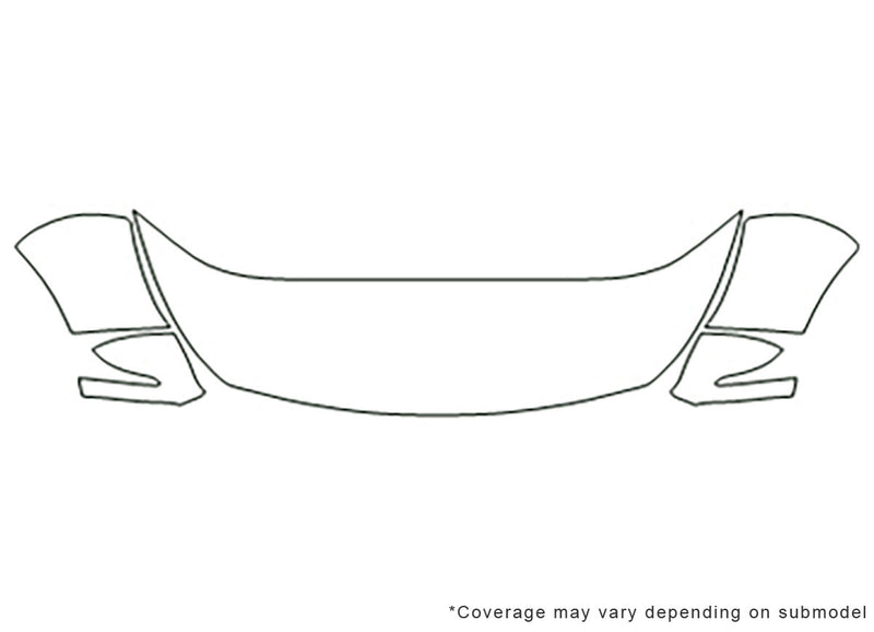 sportage Avery Dennison Clear Bra Hood Precut PPF Diagram