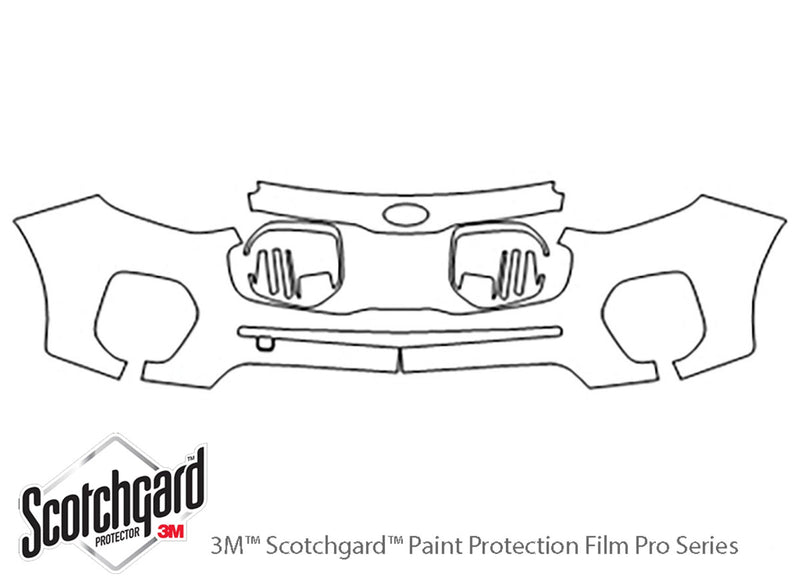sportage 3M Clear Bra Bumper Precut PPF Diagram