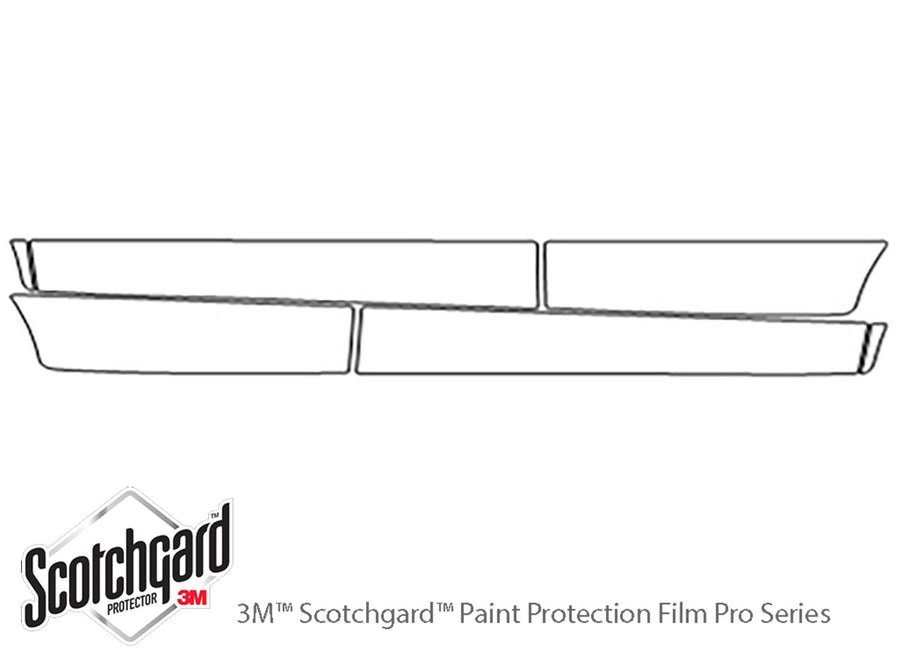 sportage 3M Clear Bra Door Cup Precut PPF Diagram