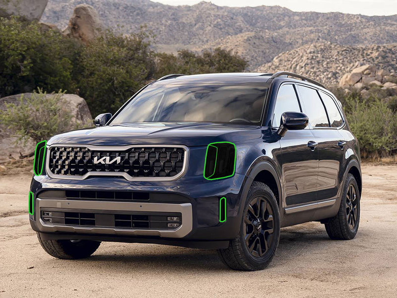 kia telluride 2020-2025 Headlight Tint Location