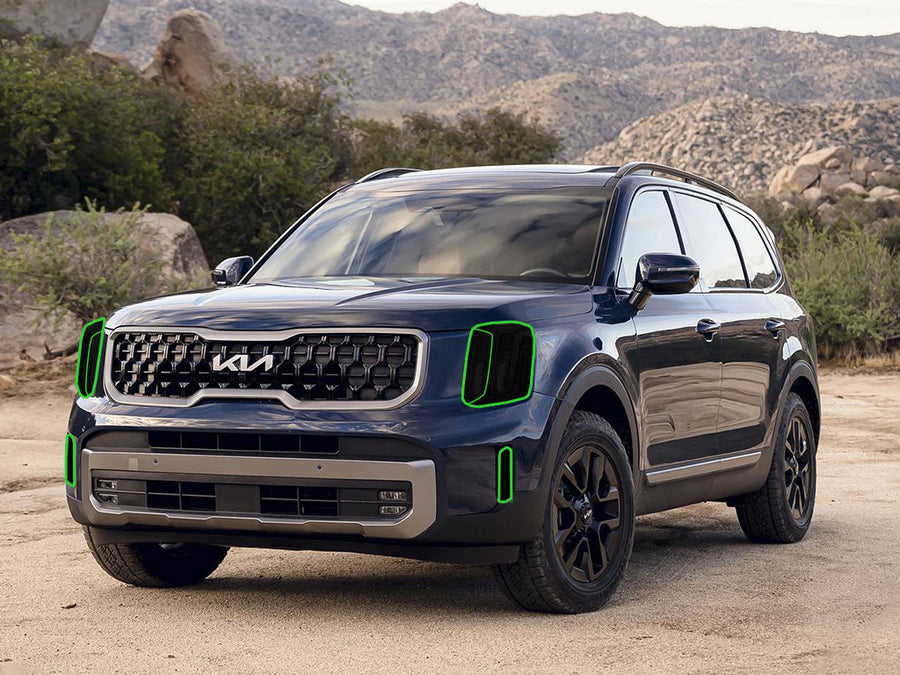 kia telluride 2020-2025 Headlight Tint Location