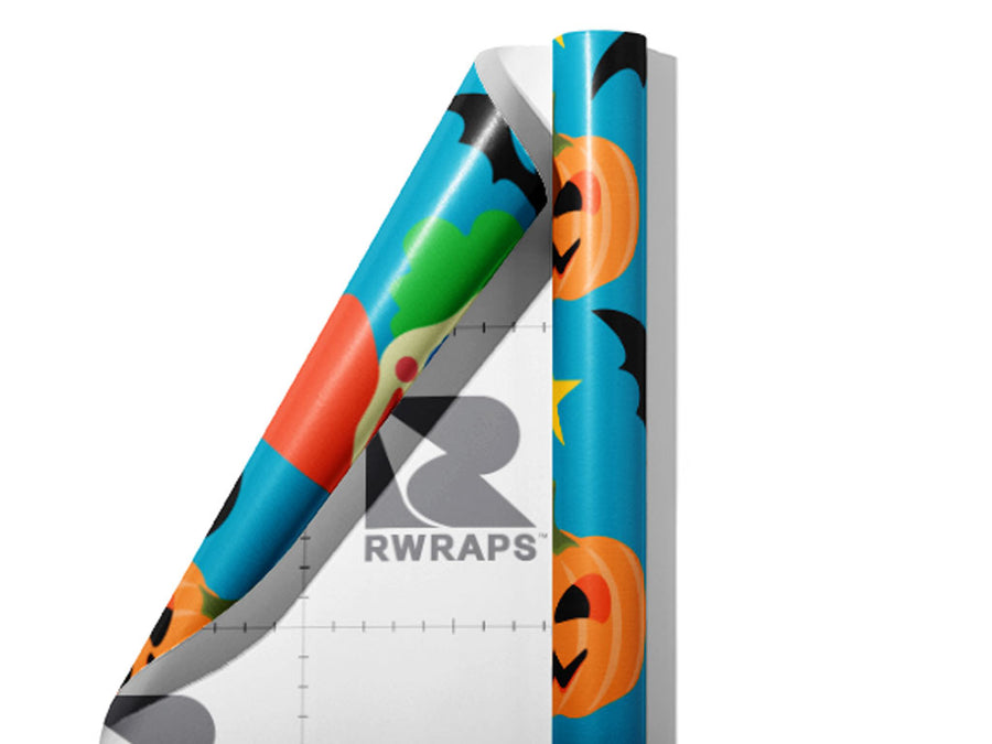 Killer Clowns Halloween Wrap Film Sheets~Rwraps Series 914 Killer Clowns Halloween Scrolled Sheet~3