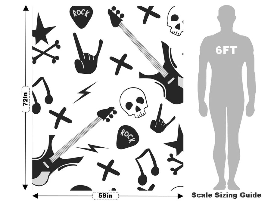 Killer Guitar Music Vehicle Wrap Scale~Rwraps Series 914 Killer Guitar Music Measurements~1