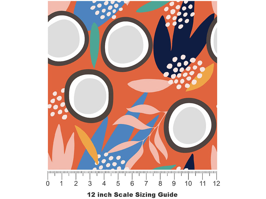 King Dwarf Fruit Vinyl Film Pattern Size 12 inch Scale~Rwraps King Dwarf Fruit Sizing Chart~2