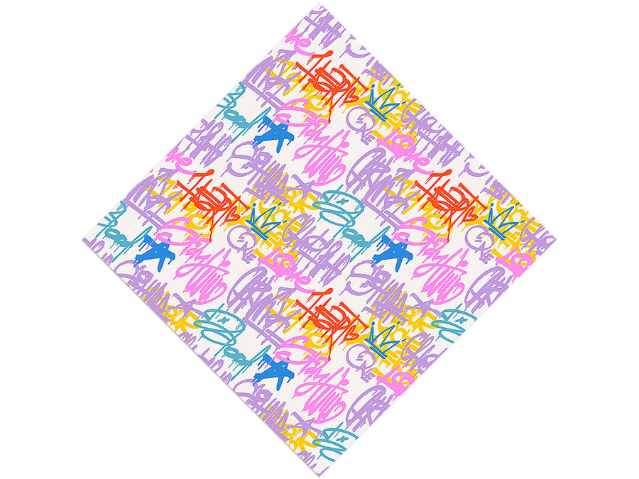 King Star Graffiti Vinyl Wrap Pattern
