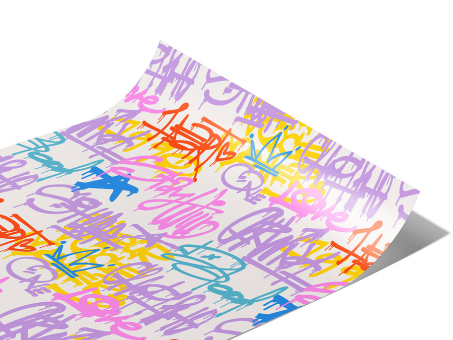 King Star Graffiti Vinyl Wraps~Rwraps Series 914 Digitally Printed Vinyl Wrap~1