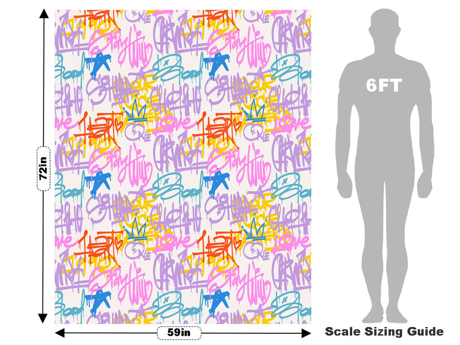 King Star Graffiti Vehicle Wrap Scale~Rwraps Series 914 King Star Graffiti Measurements~2
