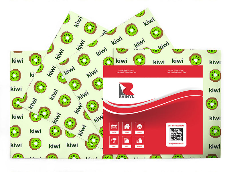 kiwixel fruit Craft Vinyl Sheet Pack