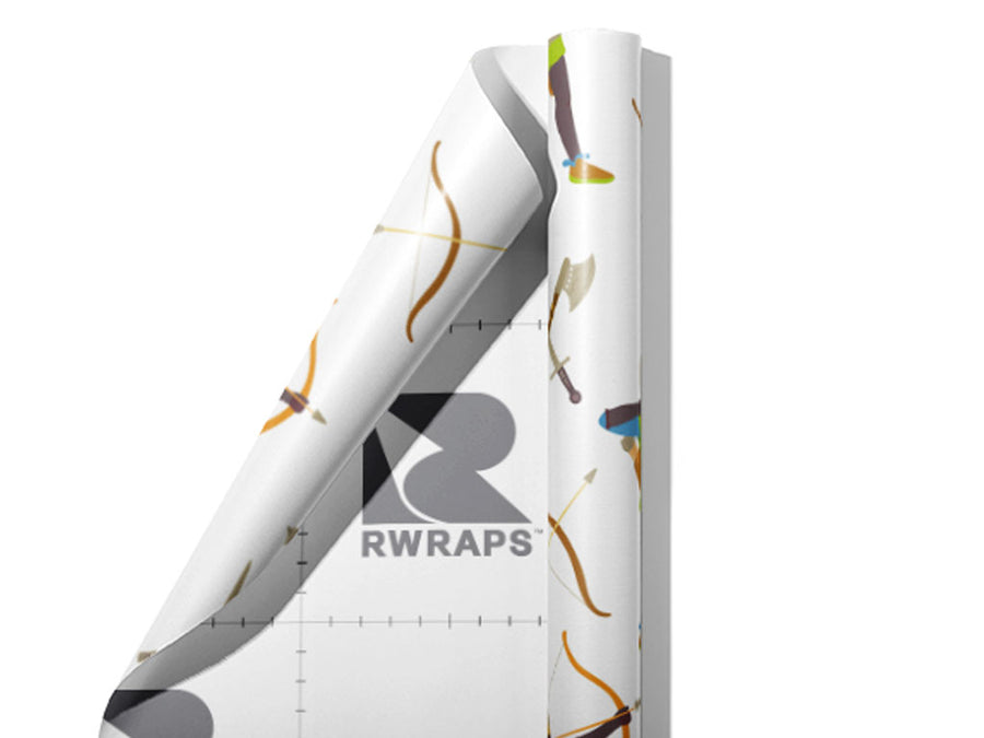 Knight Training Fantasy Wrap Film Sheets~Rwraps Series 914 Knight Training Fantasy Scrolled Sheet~3