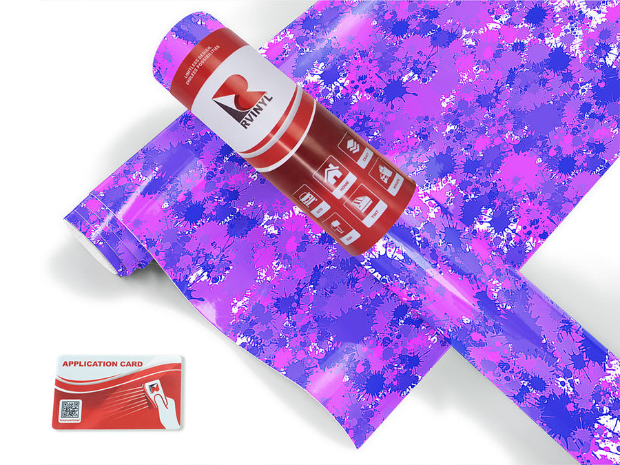 knockout punch paint splatter Craft Vinyl Roll